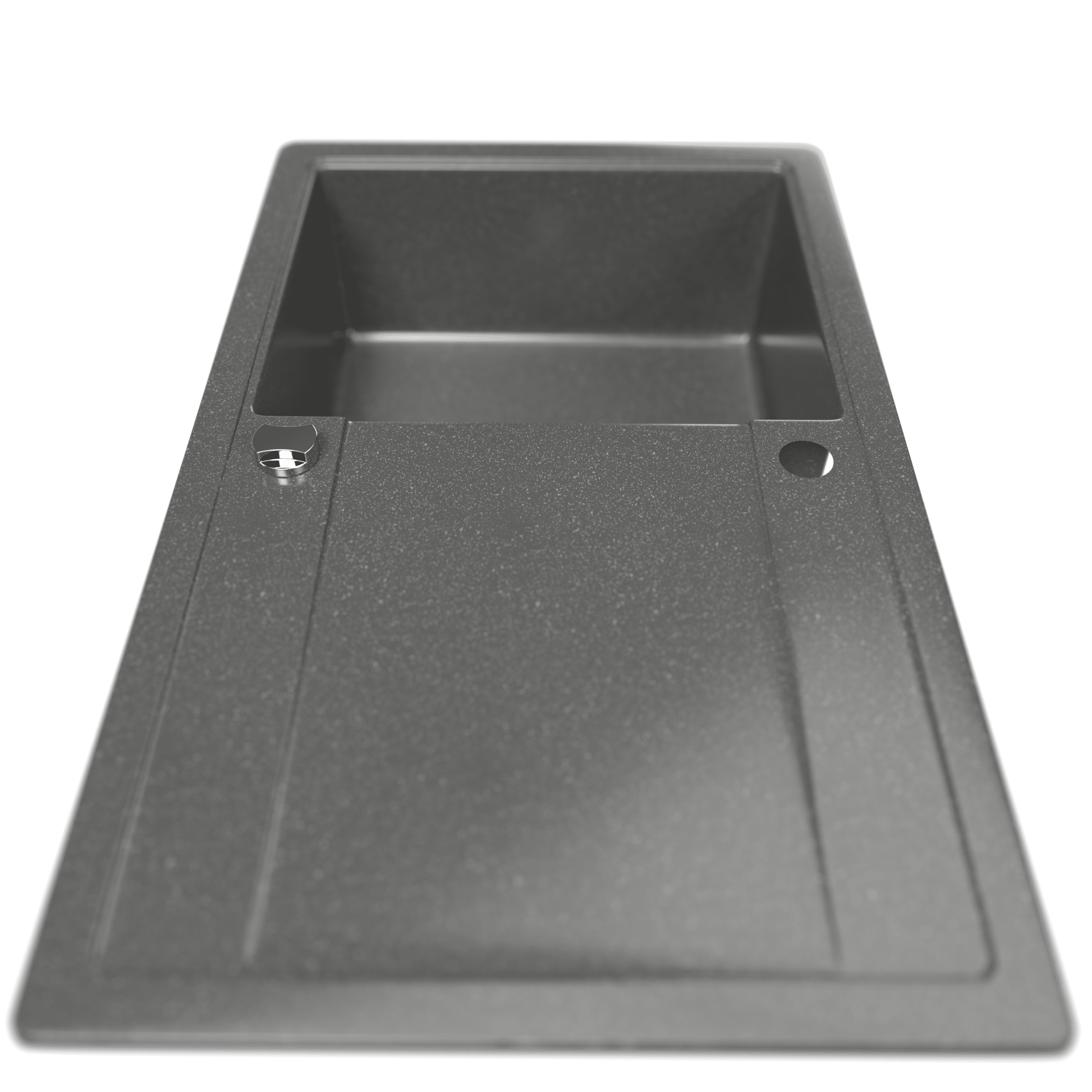 Grafitowy zlewozmywak granitowy KGS Z 4575 1B1D Graphite